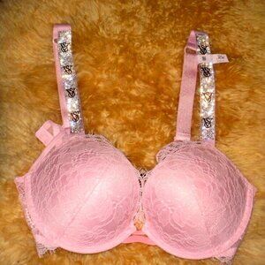 Victoria Secret Very Sexy Push Up 36B New With Tag Lace VS Sparkle Strap